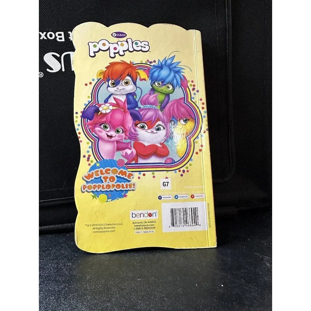 Popples, Welcome to Popplopolis! 2016 By Bendon‎ Publishing VERY RARE BOARD BOOK